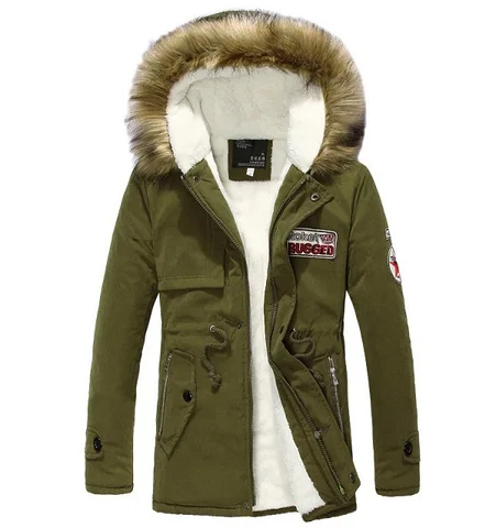 Парка chaqueta hombre 2023, Мужская зимняя повседневная куртка, теплая верхняя одежда в стиле милитари, Анорак, Мужская теплая зимняя куртка
