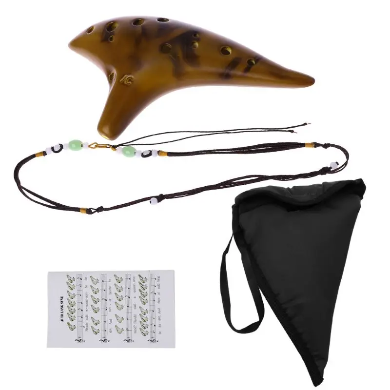 

12 отверстий Legend для ZELDA Ocarina of for TIME Alto C, Керамическая Флейта Oca