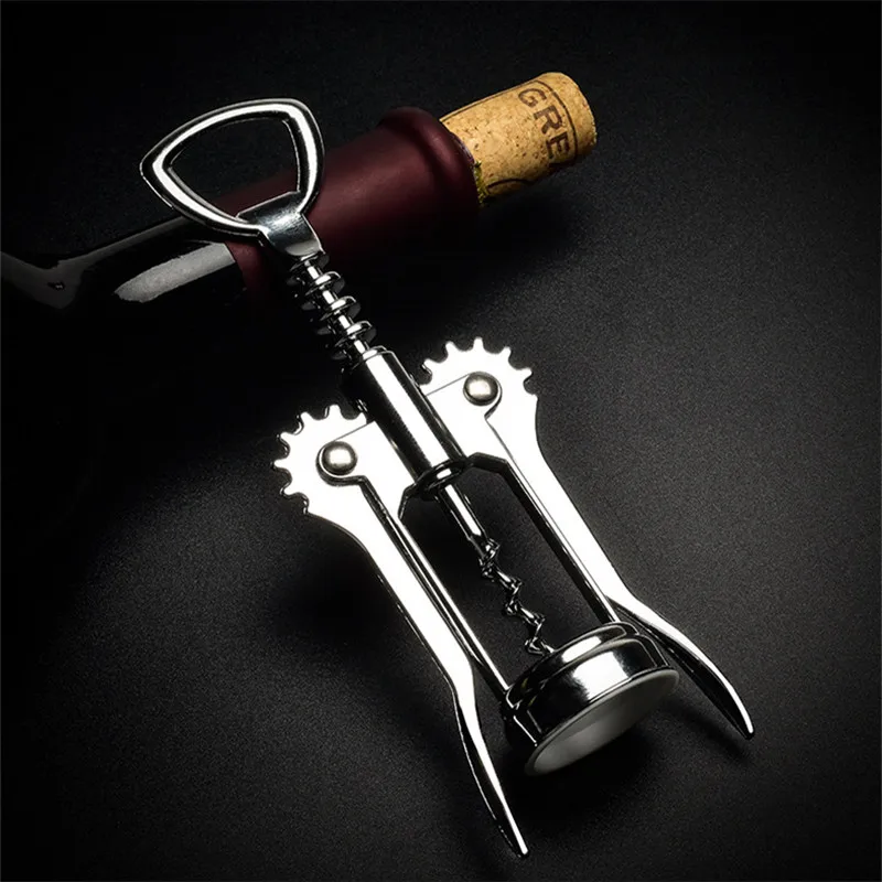 

Cork Remover Wine Opener Stainless Steel Red Wine Opener Wing Type Metal Sommeliers Corkscrew Bottle Openers Corkscrews Wine