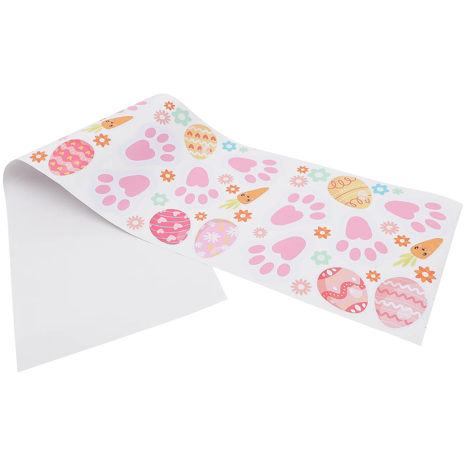 

Easter Stickers Decals Wall Egg Bunny Footprints Window Sticker Eggs Footprint Decal Carrot Themed Carrots Flowers Rabbit Clings