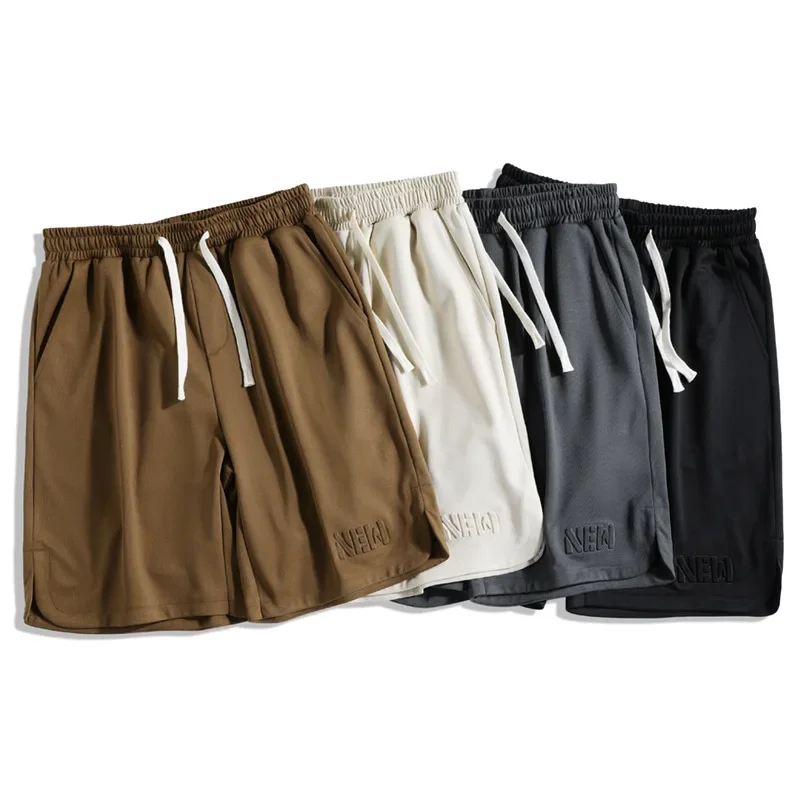 Модные модные мужские повседневные спортивные шорты свободного кроя больших