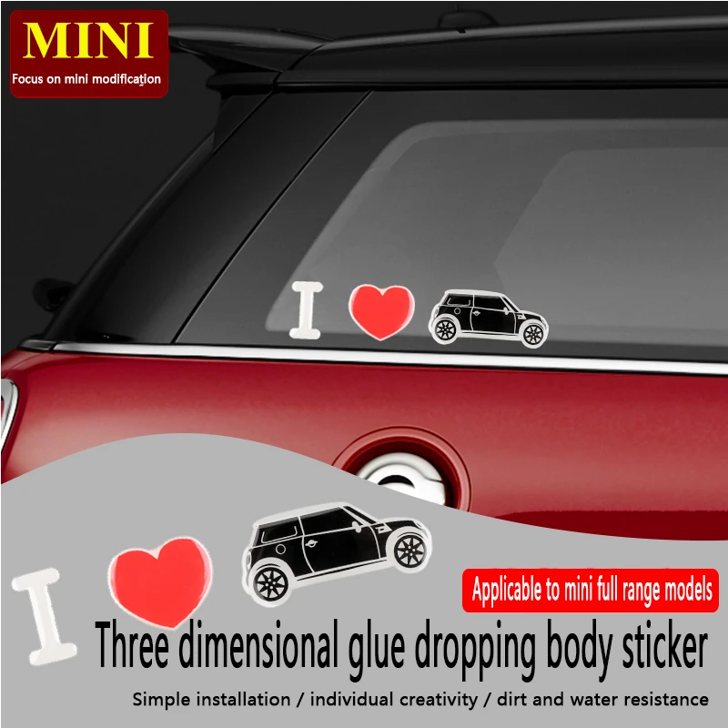 

For BMW MINI Car Body Sticker Epoxy Creative Decorative Stickers Cute Car Concealer Scratch Stickers