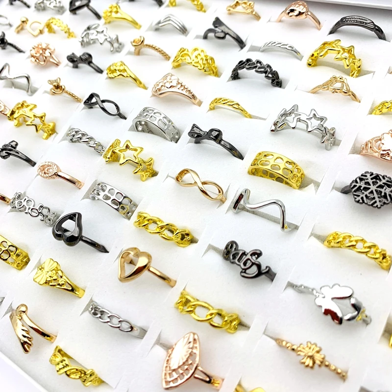 New 12 Pieces Finger Rings For Women Ladies Girls Cute Fashion Jewelry Festival Party Friendship Gifts Dropshipping Butterfly