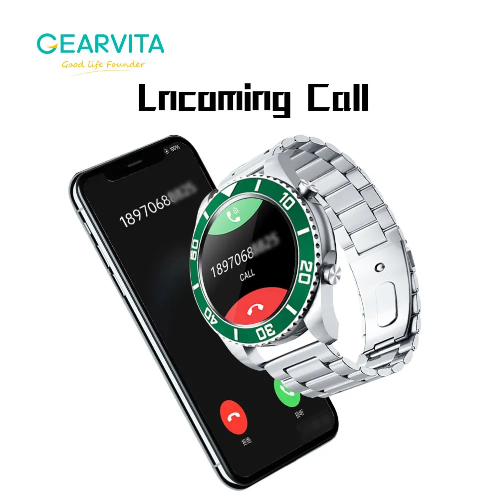 2022 мужские деловые Смарт-часы с высоким диапазоном полный круг сенсорный экран