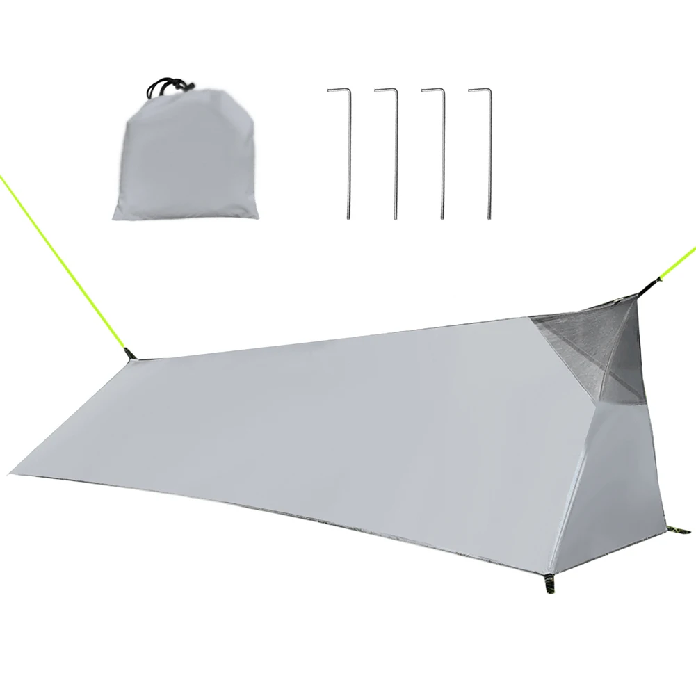 

Summer Ultralight Camping Tent PU3000 Waterproof Single Person Mesh Inner Vents Net 210d Oxford Cloth Garden Outdoor Accessories