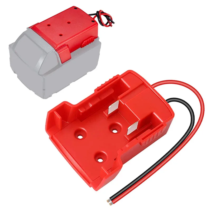 For Milwaukee 18V Li-ion Battery Adapters Dock Power DIY Battery Converter Connector 12AWG Home Power Tools Parts Replacement