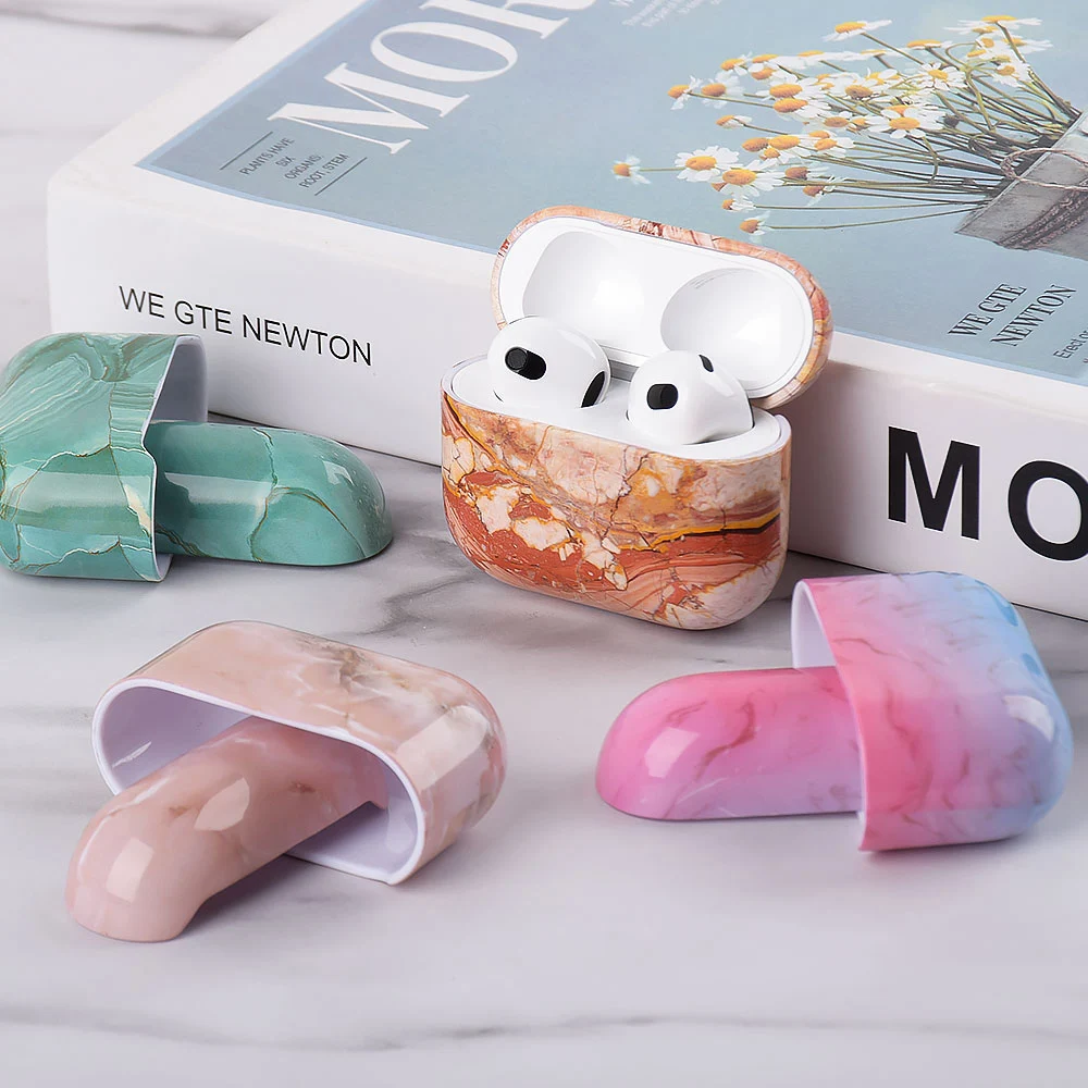 

Luxury Marble Pattern earphone case For Airpods 3 TPU earphone protective cover For Air Pods 3 Hard Shell set For Airpods case 3