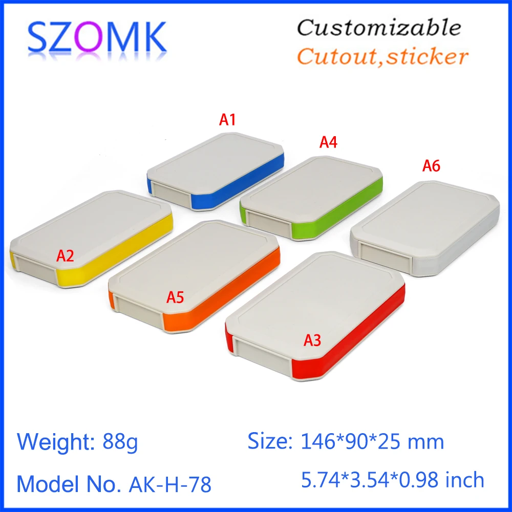 Пластиковая распределительная коробка SZOMK IP65, корпус электроники, ручной корпус, водонепроницаемый корпус PCB