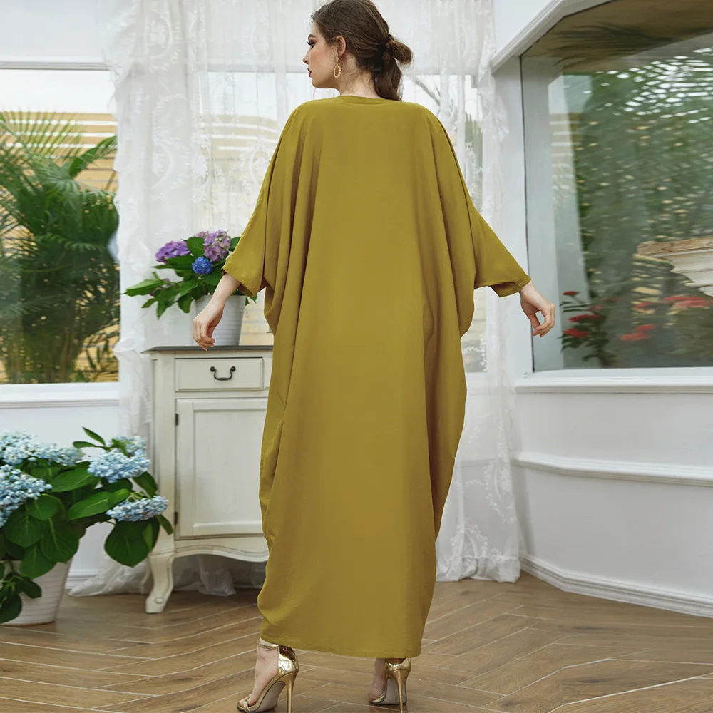 Eid Mubarak Abaya Dubai платье-Кафтан мусульманское платье Caftan Marocain s для женщин турецкие