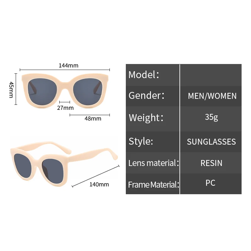 Солнцезащитные очки кошачий глаз женские оверсайз с бабочками Модные Цветные