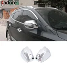 Для Hyundai Tucson ix35 2010 2011 2012 ABS хромированная зеркальная крышка чехол Обложка отделка Аксессуары для внешнего украшения