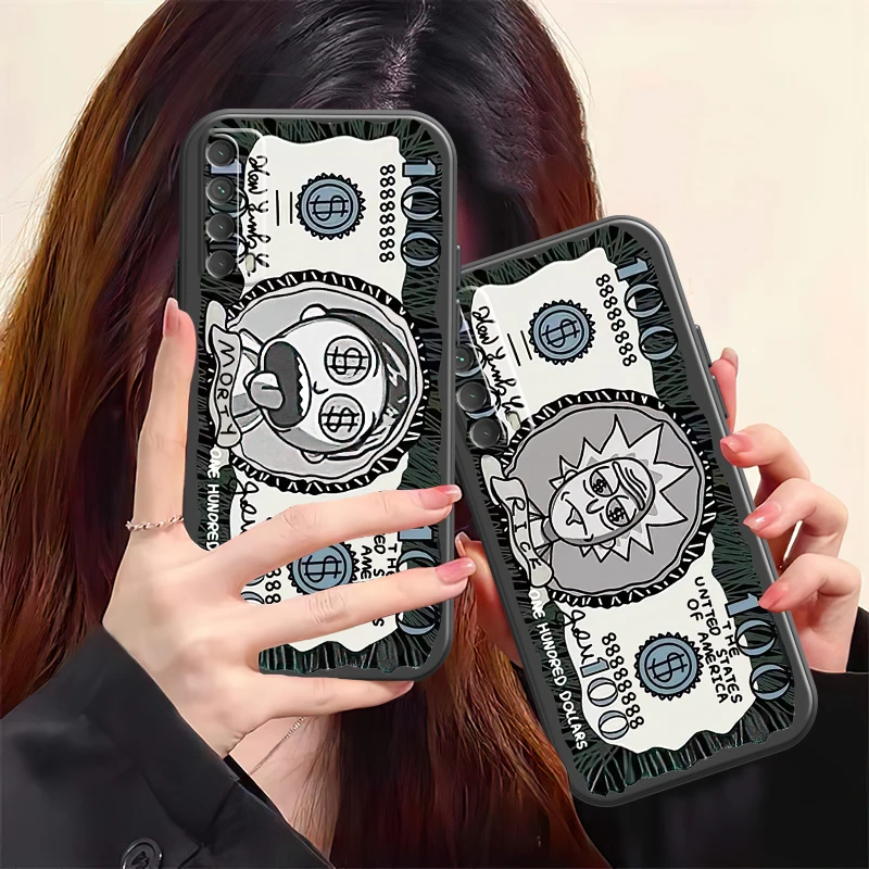 rick and morty cartoon amine phone case for huawei p smrat z 2019 2021 p20 p30 p40 p20 pro p30 pro p40 lite silicone funda cover free global shipping