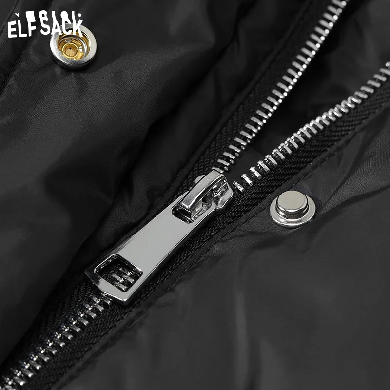 ELFSACK White Down Coats Women 2022 Winter New Loose Designed Jackets