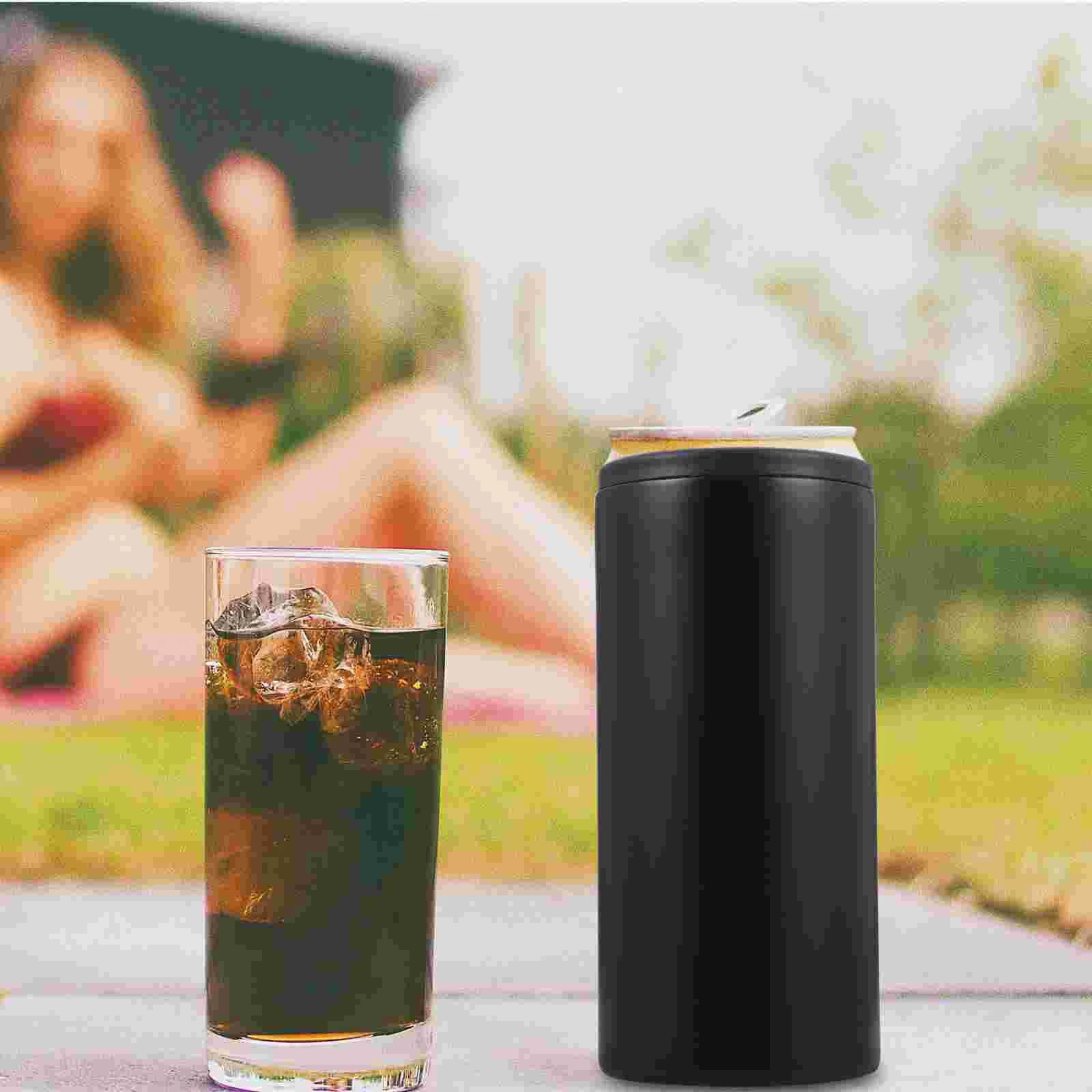 Охладитель для пивных бутылок рукава из нержавеющей стали изолированный