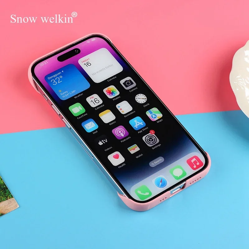 Фото Для iPhone 15 16 14 Plus XS XR X Жесткий пластиковый безрамный чехол из ПК для Apple iPhone 16 14 13 12 11 Pro Max mini Candy Matte Cover №4