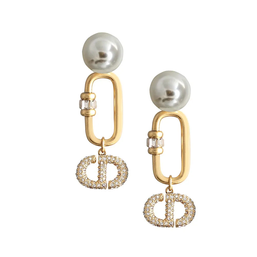 

Длинные женские серьги с паролем CD pearl