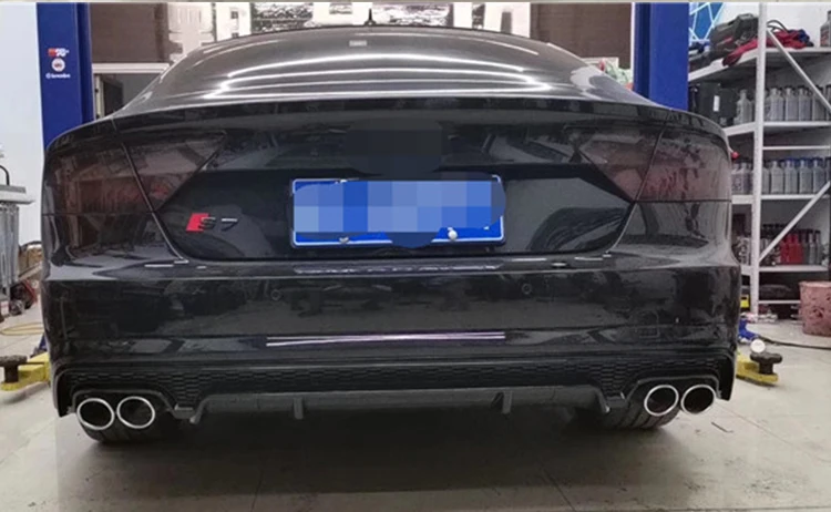 Лидер продаж диффузор для заднего бампера с задней трубой audis S7 Sports установка A7 S