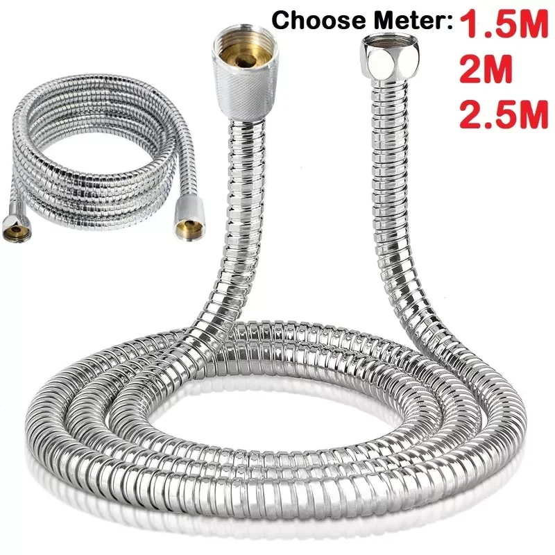 

Hose Pipes Fittings Shower Holder Water Pipe For Bath Stainless Steel Shower head Bathroom Accessories High Quality