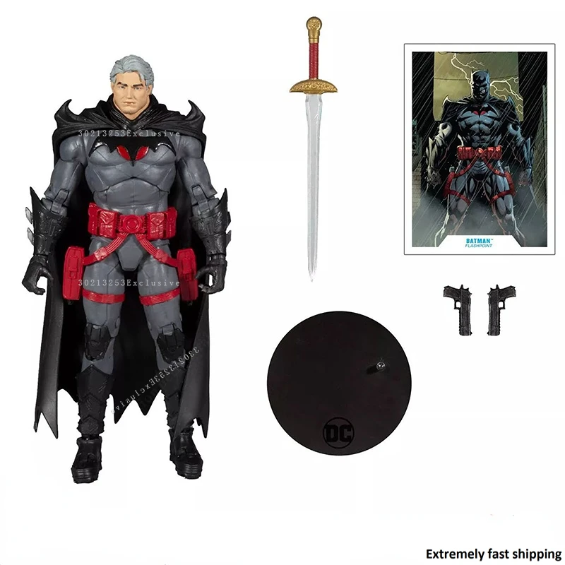 

Фотовспышка DC Flashpoint, Бэтмен, Томас Уэйн, 7 дюймов, реальная голова, Подвижная кукла, коллекция хобби