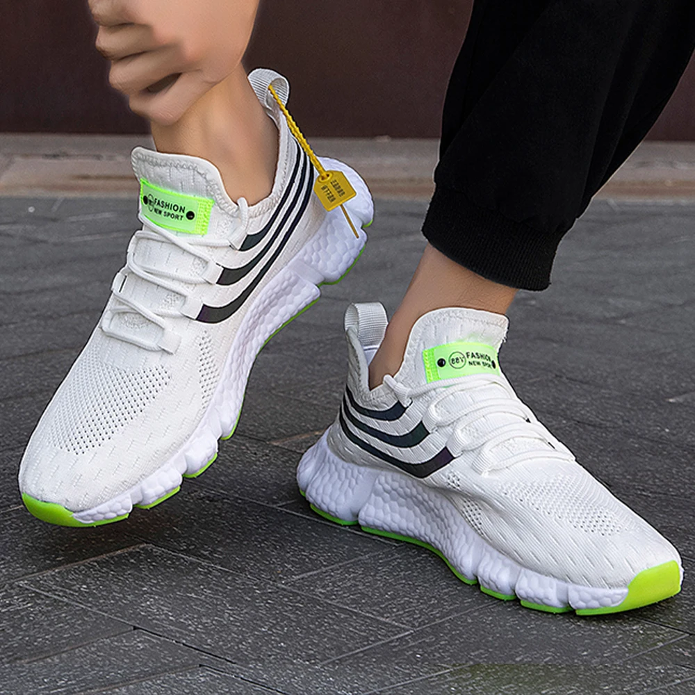 Hot Sale Brand Men Casual Sneakers Promotiom Mesh Breathable Male Jogging Shoes Anti Slip Couple Sneakers Women Athletic Shoes