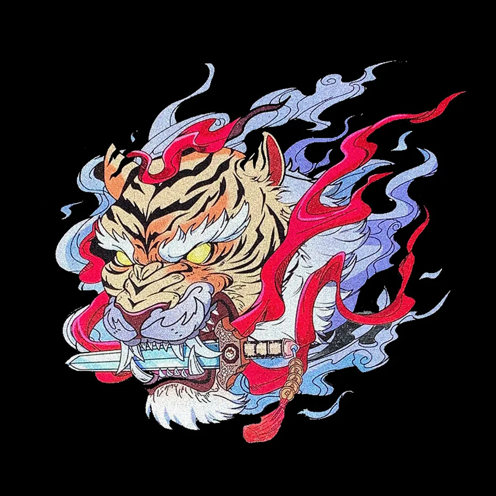 Светоотражающая наклейка Tiger водонепроницаемая на мотоцикл топливный бак JDM Ghost