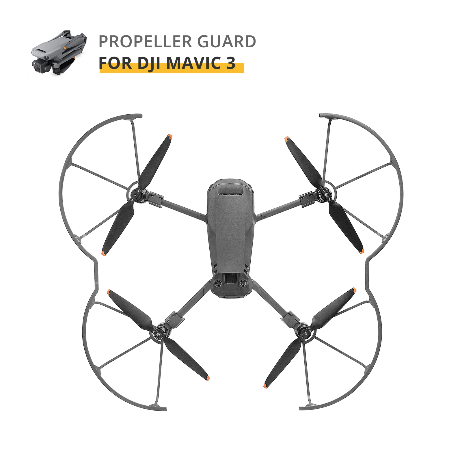 Купи Protective Cover for DJI Mavic 3 CLASSIC Propeller Guard Drone Protector Quick Release Install Landing Gear Drone Accessories за 1,073 рублей в магазине AliExpress