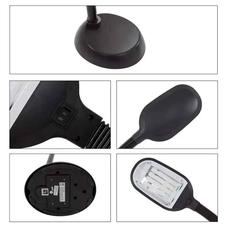 

Sunlight Floor Lamp - Adjustable LED Reading Lamp and Room Decor for Modern Living Rooms, Bedrooms, and Offices (Black) by Nordi