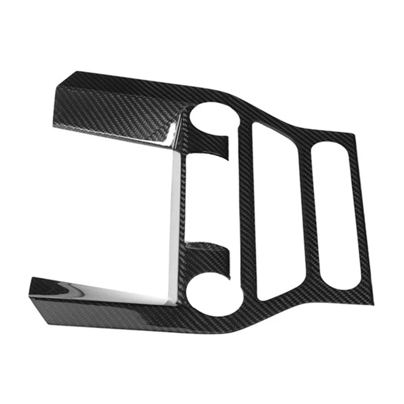 1 шт. автомобильная внутренняя центральная консоль из углеродного волокна