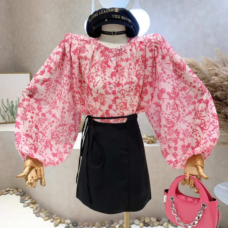 

Новая женская одежда 2022 летняя универсальная РУБАШКА РОЗОВЫЙ крутой шифоновый топ для защиты от солнца однобортная рубашка с длинным рукав...