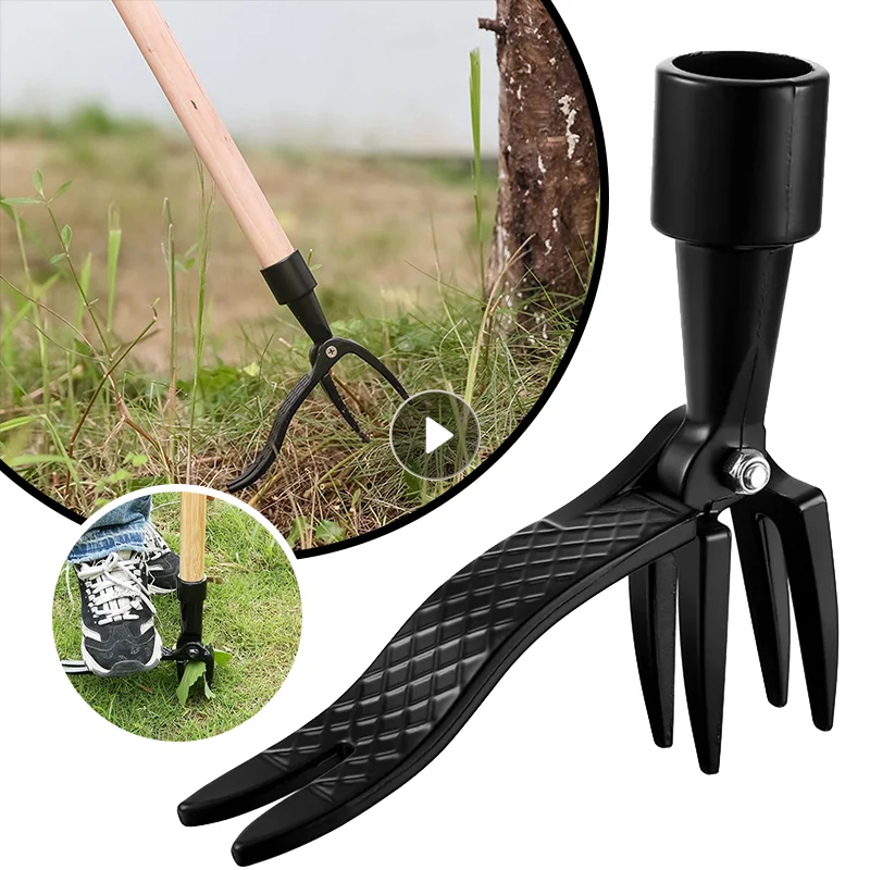 

Claw Weeder The Stand Up Weed Puller Tool Root Remover Replacement Foot Garden Pedal Metal Outdoor With Head Weeding Weeders