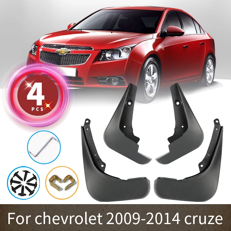 

Car Mudguards For Chevrolet Cruze Hatchback Mud Flaps 2009 2010 2012 2013 2014 Mudguards Front Fender Splash Guards Accessories