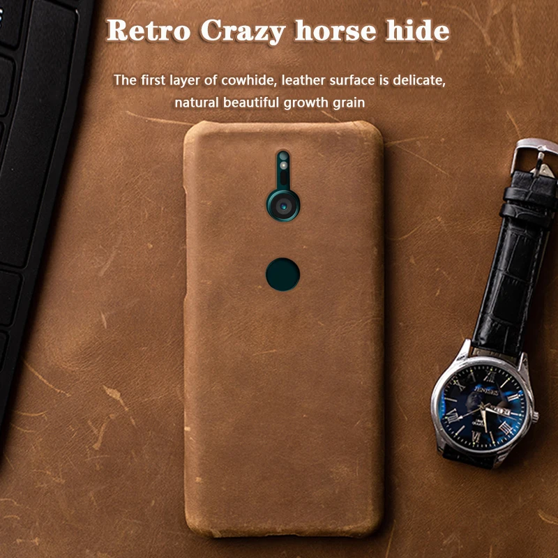 

Кожаный чехол из воловьей кожи для Sony Xperia XZ3 XZ5 XZ4 Compact Z3 Z4 Z5 XZ Premium XZ1 XZ2 Compact XA Ultra, чехол-накладка