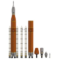 moc space launch system rocket sls orion model building block set high tech super heavy launch vehicle bricks children toys gift