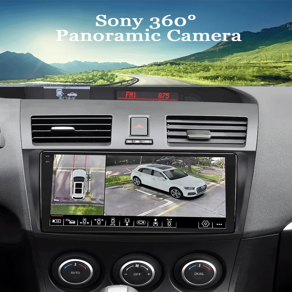 Фото Для Mazda 3 2009-2013 видеоплеер автомобильный радиоприемник мультимедийная стерео навигация Carplay динамики головка Android 15 аудио GPS 2 Din №5