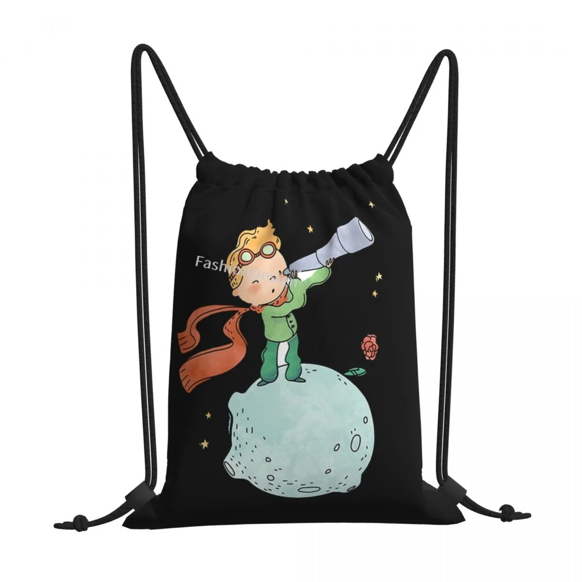 

Телескоп Маленький принц о жизни и человеке, сумка на шнурке, женский рюкзак с 3D принтом, школьная сумка для обуви для мальчиков и девочек