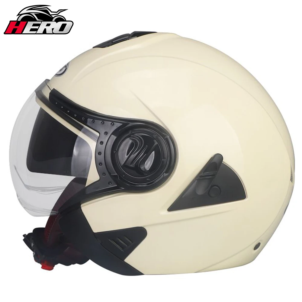 New Motorcycle Helmet Summer Double Lens Moto Helmet Open Face Motorcycle Racing Off Road Helmet Casco Moto Capacete Casque