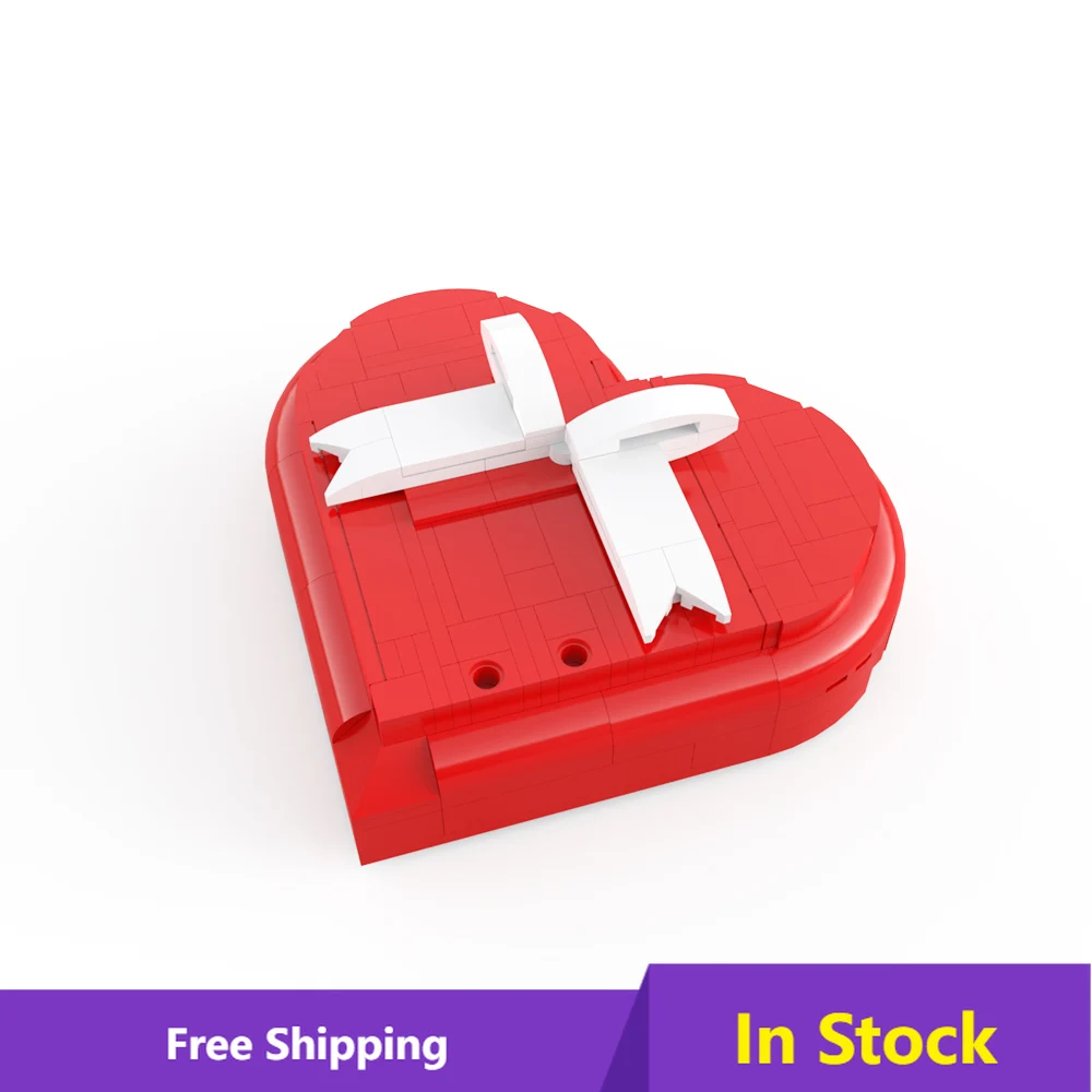 MOC Diy Love Подарочная коробка Сборная модель игрушки для детей Обучающие