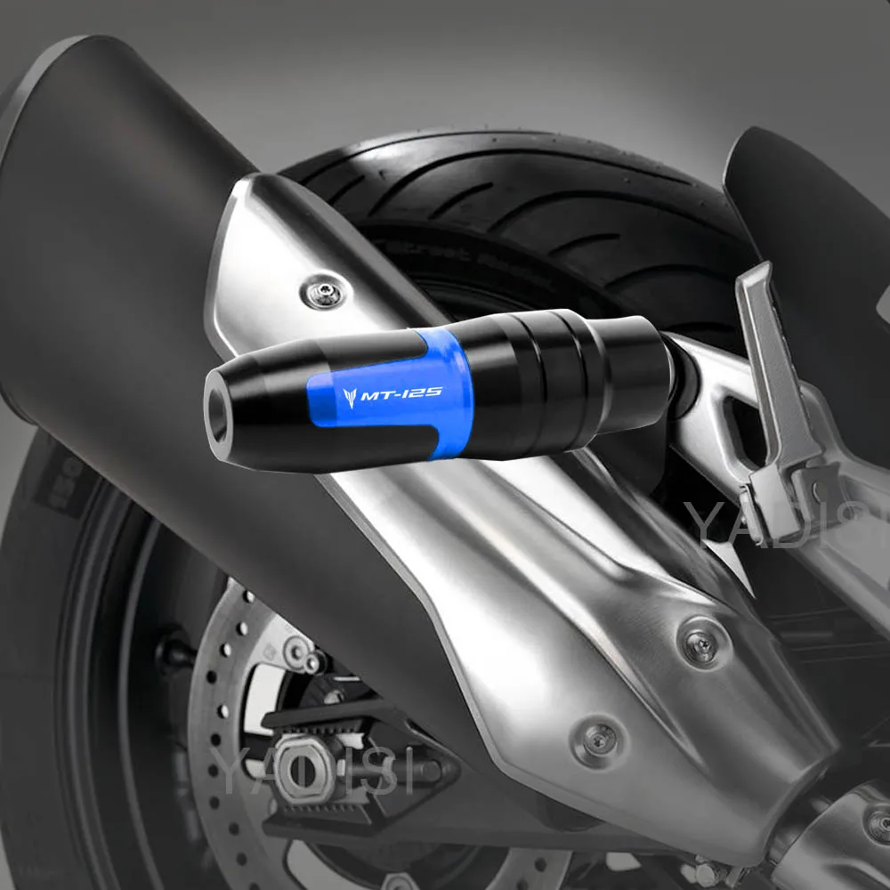 

Аксессуары для мотоциклов YAMAHA MT125 MT 125 2014 2015 2016 2017 2018 CNC слайдеры выхлопной рамы противоударные Прокладки Защита от падения