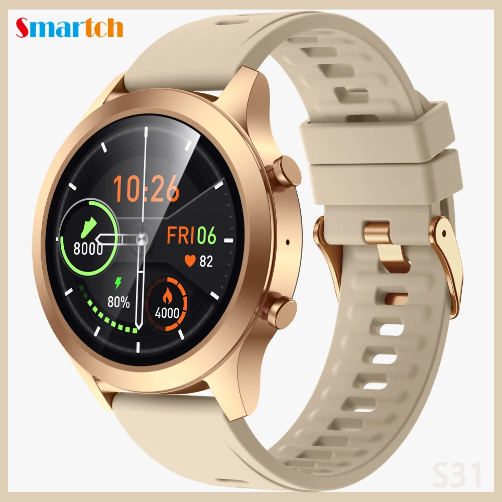 

Smart Watch 1.28 inch HD Full Touch Screen Blue Tooth Call Fitness Tracker Real time Heart Rate Monito Smartwatch Editable Dial