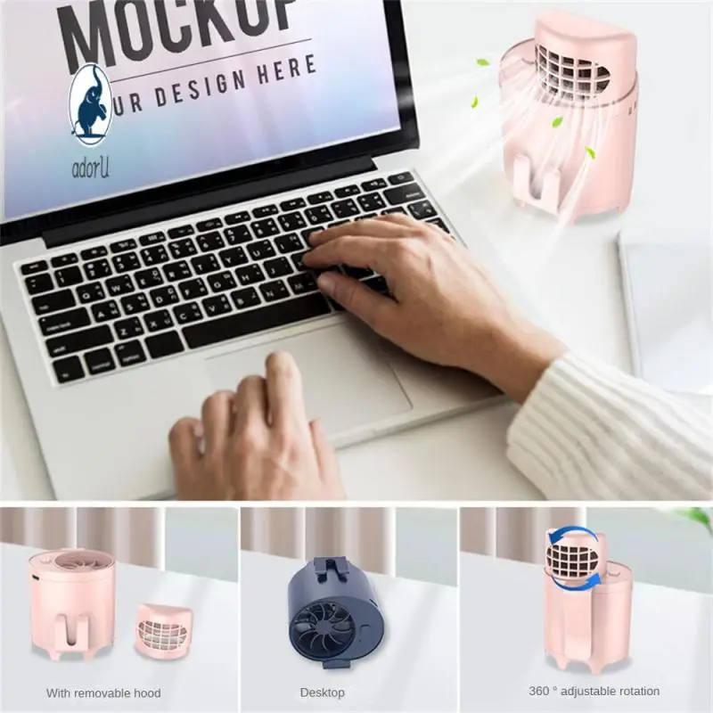 

Long Endurance Hanging Neck Fan 3 Wind Speed Neck Fan Usb Charging Handheld Fan Camping Outdoor