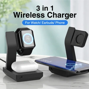 for OPPO Watch3/3Pro/2 46mm 42mm 15W Wireless Charger Dock 3 in 1 Station Base Holder Stand USB Crad in India