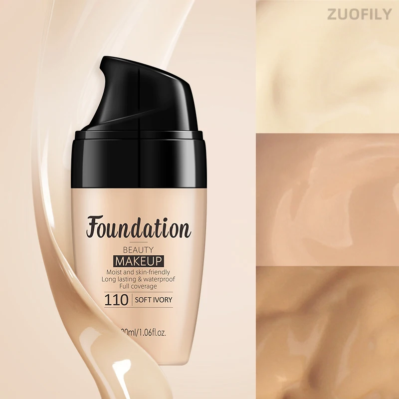 

Long-lasting Face Foundation Cream Waterproof Concealer Liquid Even Skin Tone Professional Matte Base Makeup Cosmetics Maquiagem