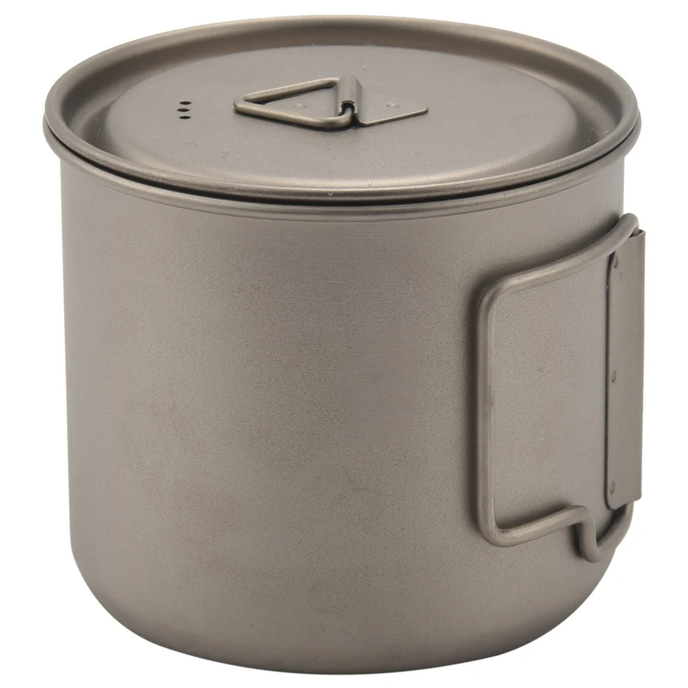 

New-Titanium Cup 550Ml Ultralight Portable Pot Titanium Water Mug Cup For Outdoor Camping Hiking Backpacking
