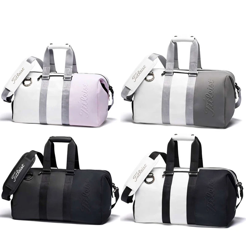 

2022 New Golf Bag High Quality PU Golf Clothing Bag 5 Colorblock Clothing Bags In Choice Bracket Bag Waterproof Cloth Ball Bag