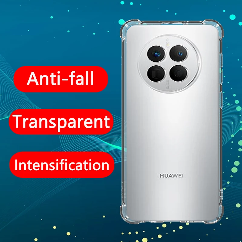 

Airbag Shockproof Fine hole Transparent Phone Case For Huawei Mate 50E case Anti-drop Lens Protection Case funda mate50e case