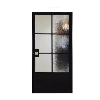 Glass Wrought Iron Exterior Entry Doors with Glass Exterior Entrance Doors for Home Foldable Door Barn Doors for Interior