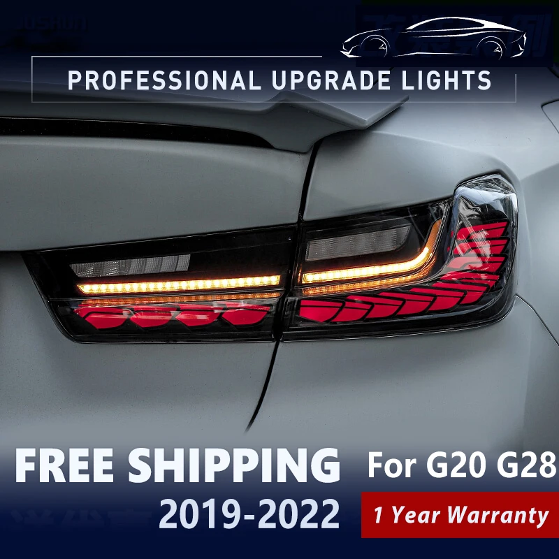 

For BMW 3 Series G20 M3 G80 2019 2020 2021 2022 LED Taillight Dragon Scales LED Tail light Sequential Turning Auto Accessories