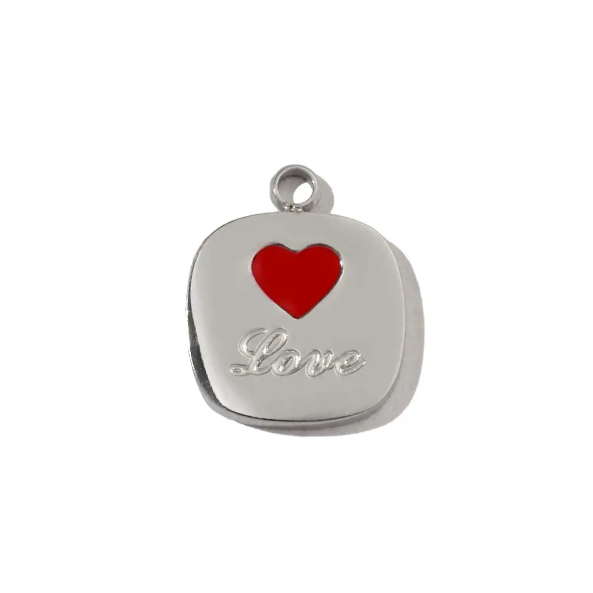 3 шт./лот подвески из нержавеющей стали с крестом в форме сердца и цветка для