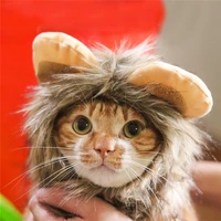 lion headgear cosplay sweets for cats animals role pet products wig hat clothing kitten play dress funny things festival dog