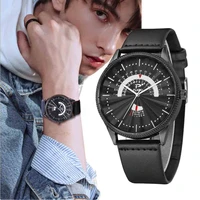 watches mens fashion 2021 top brand luxury casual leather quartz mens watch business clock male sport leather relogio masculino